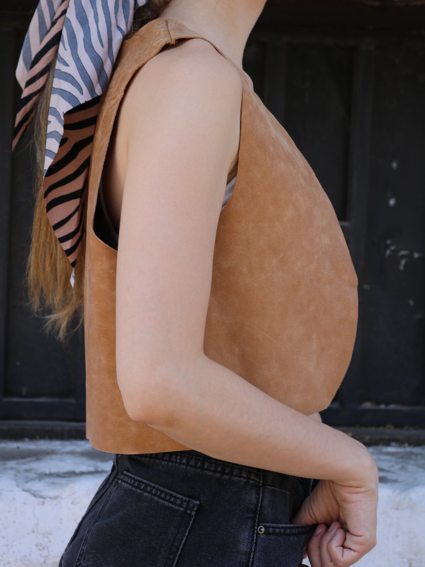 Top Chaleco Vest Cuero