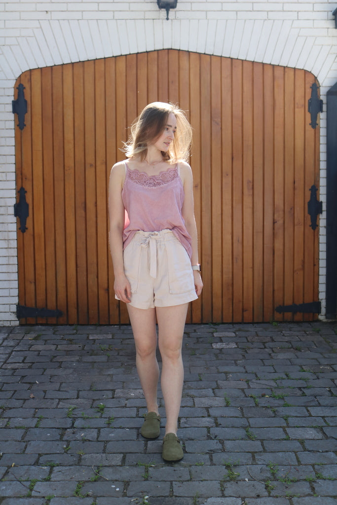 Zueco Sueco Zapato Cuero Mujer Musgo