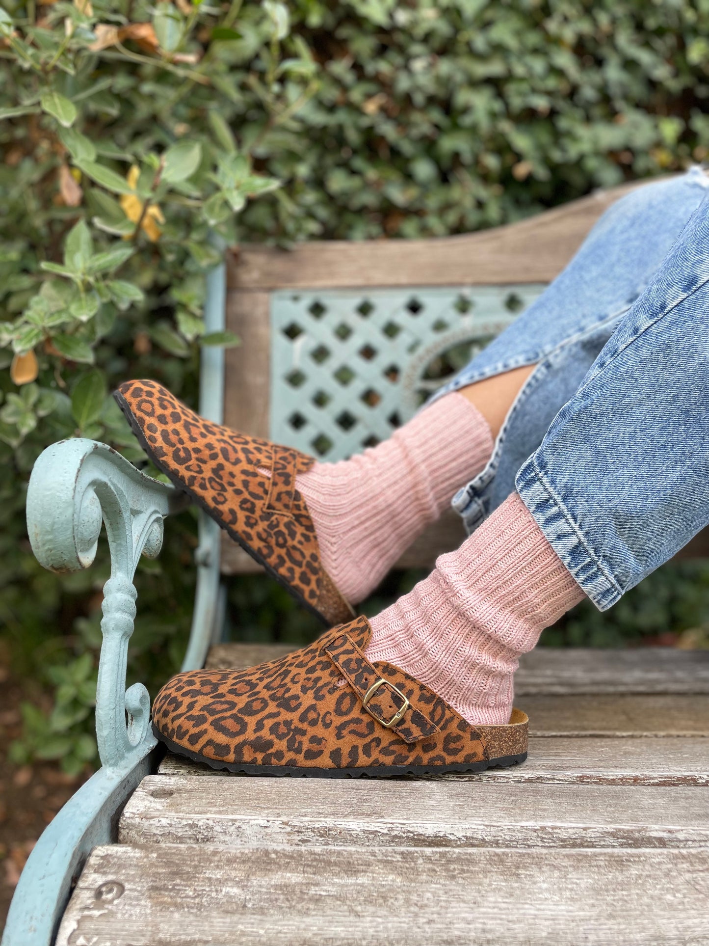 Zueco Sueco Zapato Cuero Mujer Print