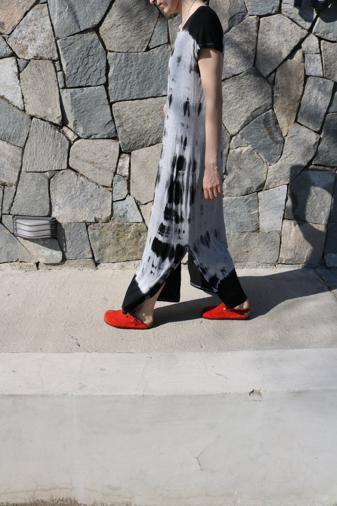 Zueco Sueco Zapato Cuero Mujer Rojo